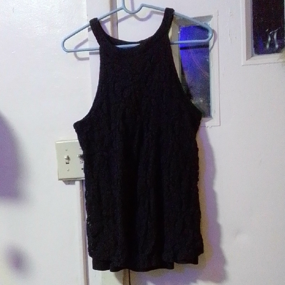 Torrid Black Lace Tank Top